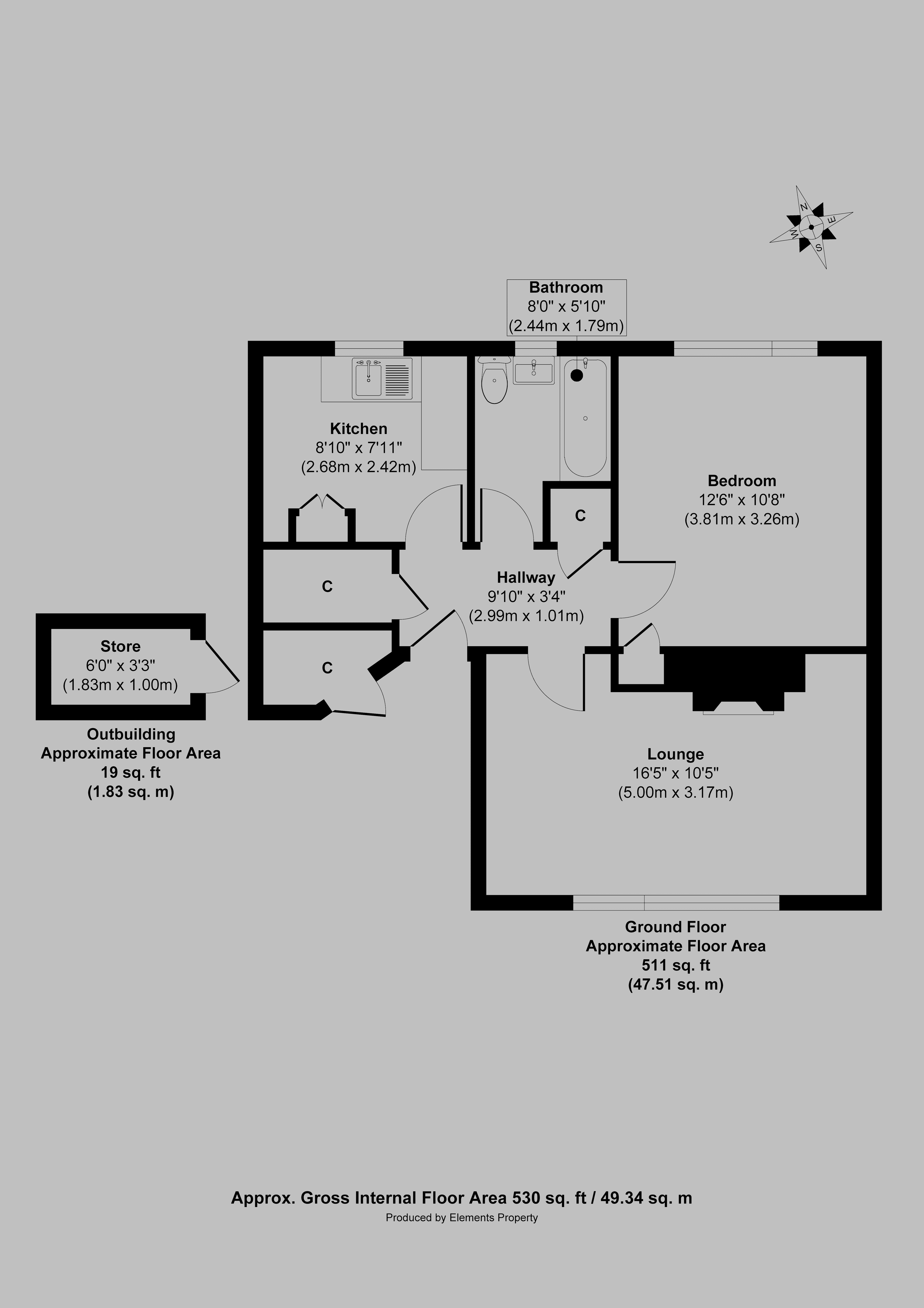 Floorplans For Sowerby Road, Acomb, York