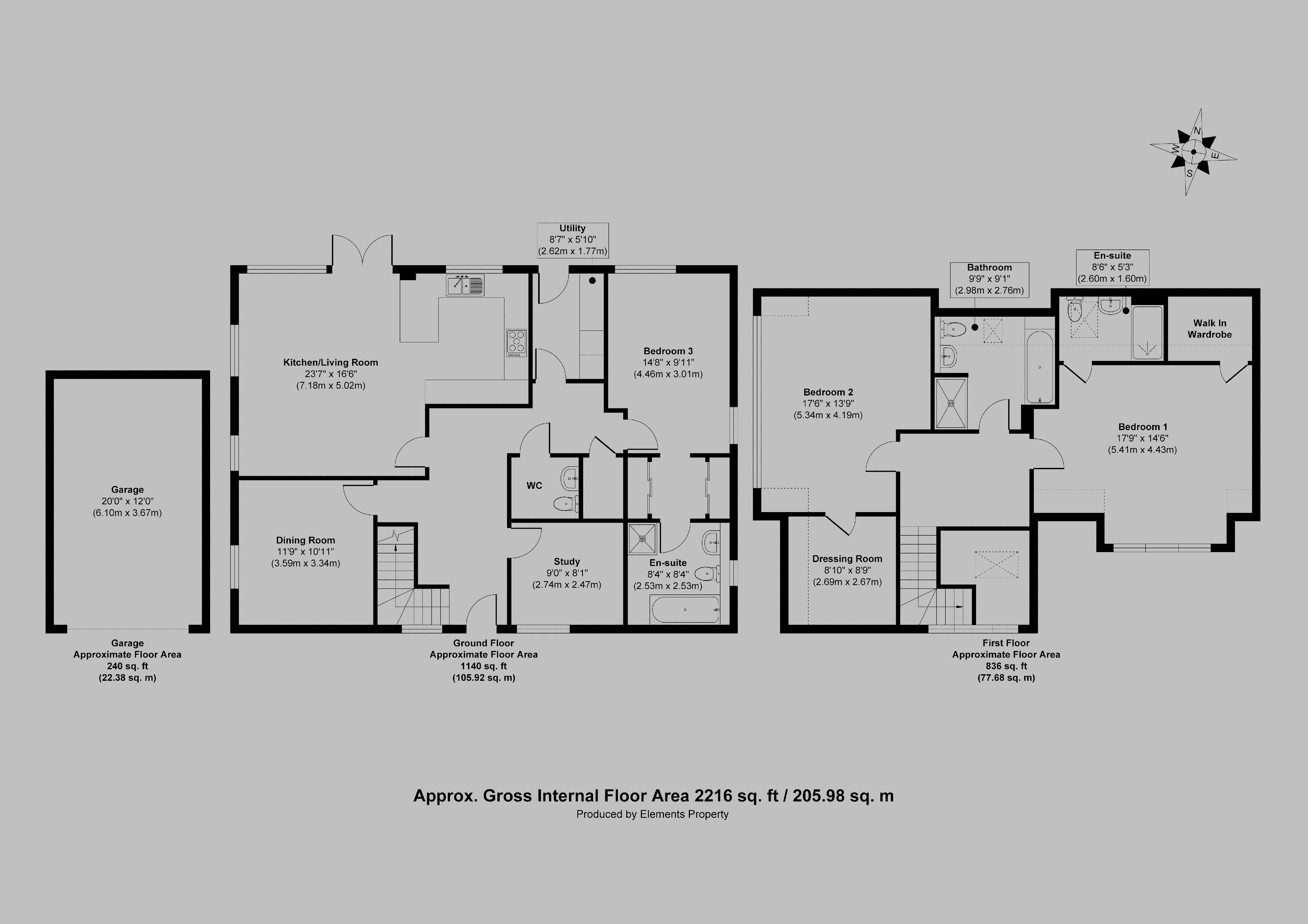 Floorplans For Dawnay Garth, Shipton By Beningbrough