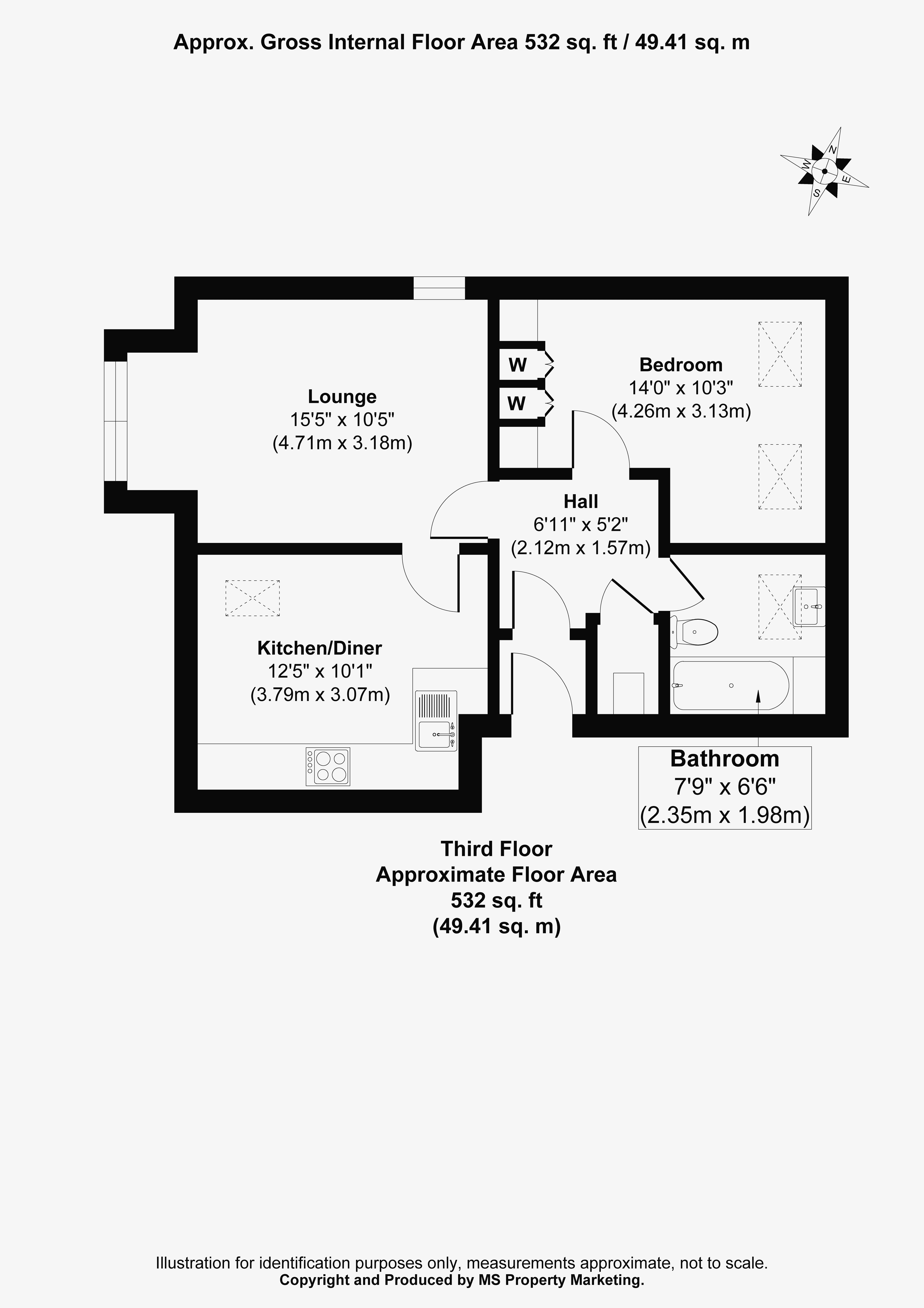 Floorplans For Westward House, Whitecross Gardens, York